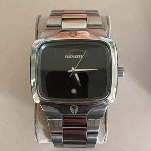 Nixon Black Dial Silver and black Watch